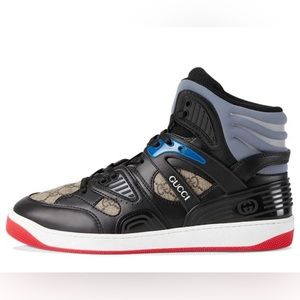 Gucci Basket High 'Black Demetra Red'